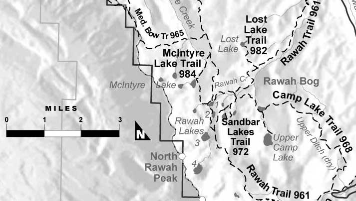 Sandbar Lakes Trail map